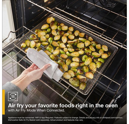 5.0 Cu. Ft. Single Wall Oven with Air Fry When Connected