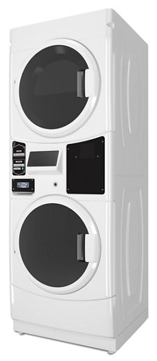 Commercial Gas Stack Washer/Dryer, Card Reader Ready or Non-Vend