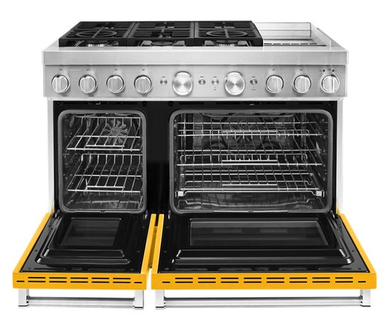 KitchenAid 48'' Smart Commercial-Style Dual Fuel Range with Griddle