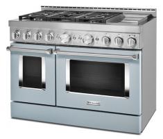 KitchenAid 48'' Smart Commercial-Style Gas Range with Griddle
