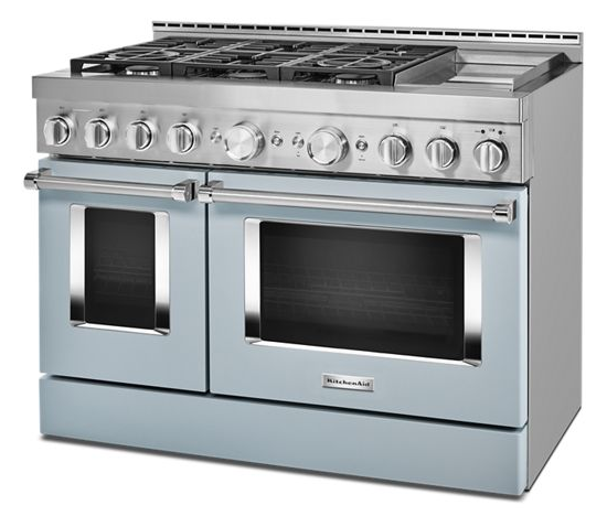 KitchenAid 48'' Smart Commercial-Style Gas Range with Griddle