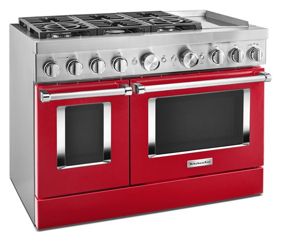 KitchenAid 48'' Smart Commercial-Style Dual Fuel Range with Griddle