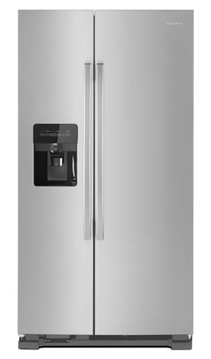 33-inch Side-by-Side Refrigerator with Dual Pad External Ice and Water Dispenser