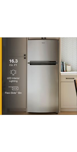28-inch Wide Top-Freezer Refrigerator - 16.3 Cu. Ft.