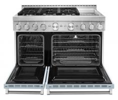 KitchenAid 48'' Smart Commercial-Style Gas Range with Griddle