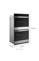 8.6 Total Cu. Ft. Double Wall Oven with Air Fry When Connected