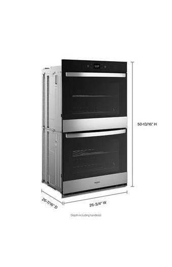 8.6 Total Cu. Ft. Double Wall Oven with Air Fry When Connected