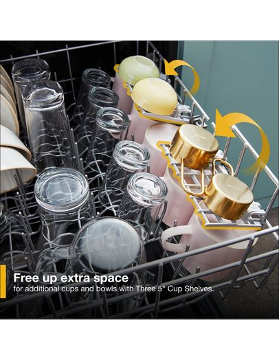 Fingerprint Resistant Quiet Dishwasher with Boost Cycle