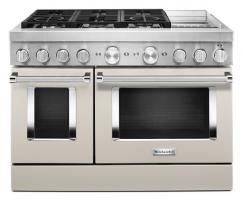 KitchenAid 48'' Smart Commercial-Style Dual Fuel Range with Griddle