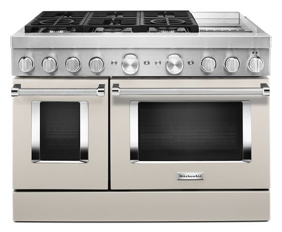 KitchenAid 48'' Smart Commercial-Style Dual Fuel Range with Griddle