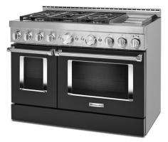 KitchenAid 48'' Smart Commercial-Style Gas Range with Griddle