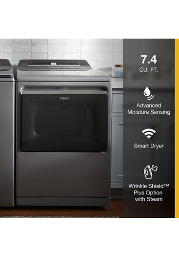 7.4 cu. ft. Top Load Electric Dryer with Advanced Moisture Sensing