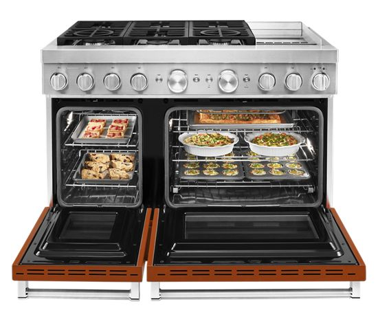 KitchenAid 48'' Smart Commercial-Style Dual Fuel Range with Griddle