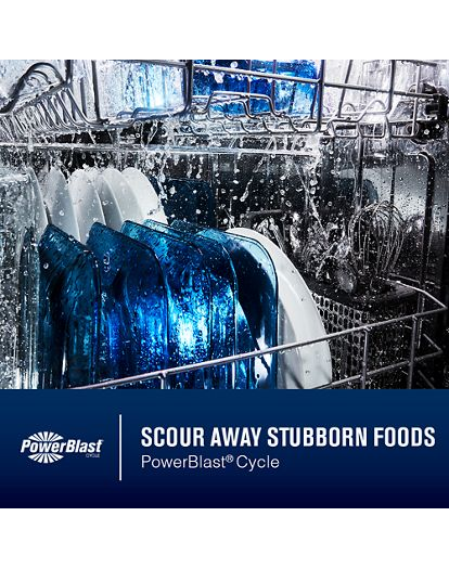 Top control dishwasher with Third Level Rack and Dual Power Filtration