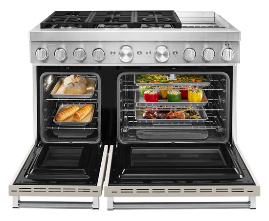 KitchenAid 48'' Smart Commercial-Style Dual Fuel Range with Griddle