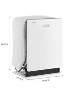 Quiet Dishwasher with Adjustable Upper Rack