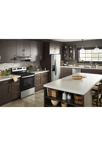 4.8 cu. ft. Electric Range with Keep Warm setting.