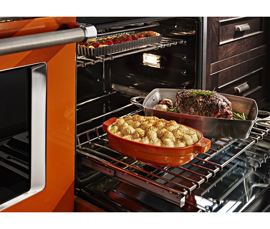 KitchenAid 48'' Smart Commercial-Style Gas Range with Griddle