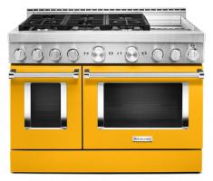 KitchenAid 48'' Smart Commercial-Style Gas Range with Griddle
