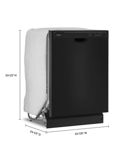 Quiet Dishwasher with Heated Dry and Factory-Installed Power Cord