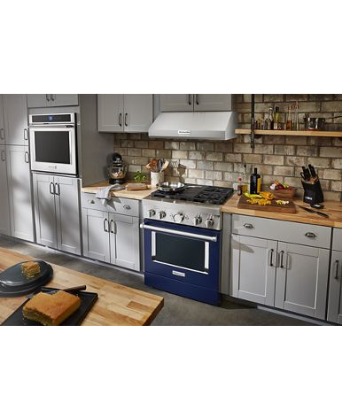 KitchenAid® 30'' Smart Commercial-Style Dual Fuel Range with 4 Burners