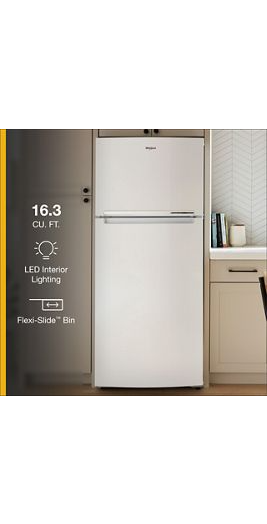 28-inch Wide Top-Freezer Refrigerator - 16.3 Cu. Ft