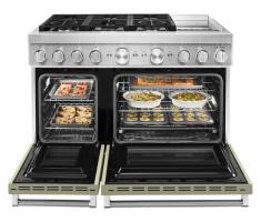 KitchenAid 48'' Smart Commercial-Style Dual Fuel Range with Griddle