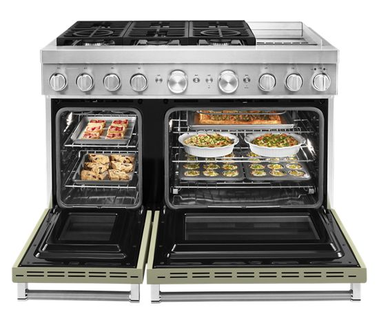 KitchenAid 48'' Smart Commercial-Style Dual Fuel Range with Griddle