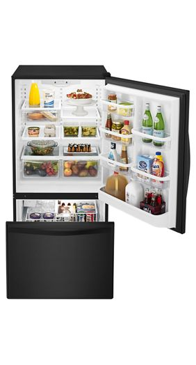 33-inches wide Bottom-Freezer Refrigerator with SpillGuard™ Glass Shelves - 22 cu. ft