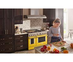 KitchenAid 48'' Smart Commercial-Style Gas Range with Griddle