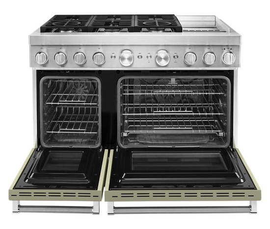 KitchenAid 48'' Smart Commercial-Style Dual Fuel Range with Griddle