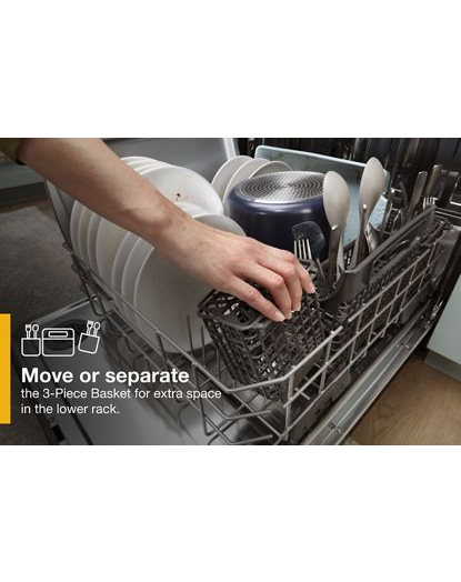 Large Capacity Dishwasher with 3rd Rack.
