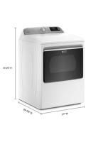 Smart Top Load Gas Dryer with Extra Power - 7.4 cu. ft