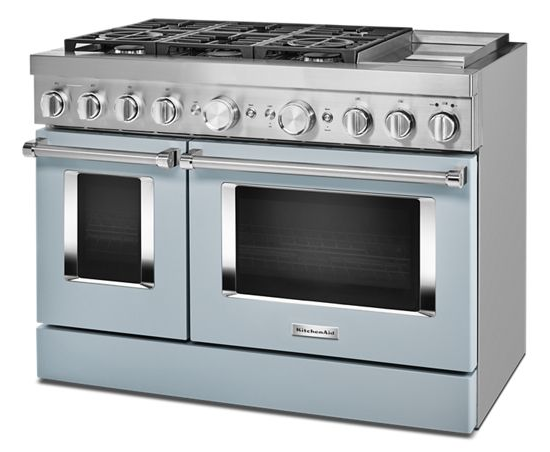 KitchenAid 48'' Smart Commercial-Style Dual Fuel Range with Griddle