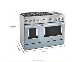 KitchenAid 48'' Smart Commercial-Style Dual Fuel Range with Griddle