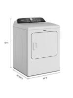 7.0 Cu. Ft. Whirlpool® Top Load Gas Dryer with Moisture Sensor