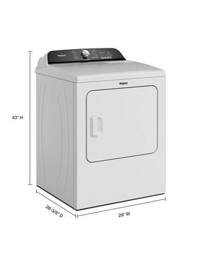 7.0 Cu. Ft. Whirlpool® Top Load Gas Dryer with Moisture Sensor