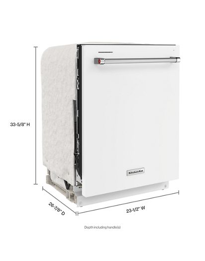 Third Level Utensil Rack Dishwasher with 30+ Total Wash Jets, 39 dBA