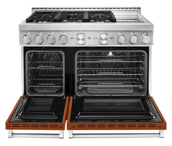 KitchenAid 48'' Smart Commercial-Style Gas Range with Griddle