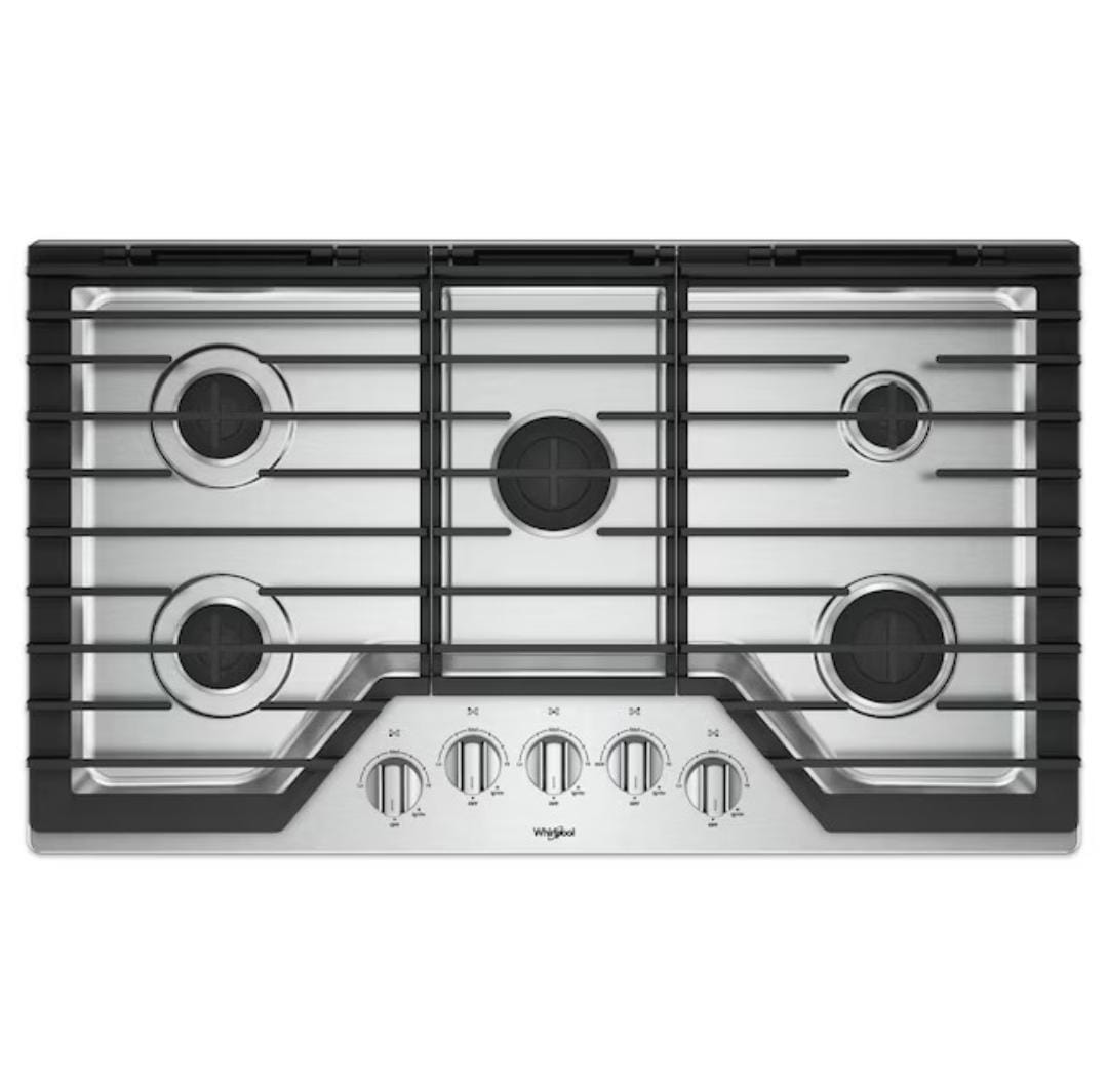 36-inch Gas Cooktop with EZ-2-Lift™ Hinged Cast-Iron Grates.