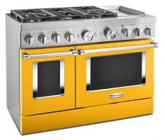 KitchenAid 48'' Smart Commercial-Style Dual Fuel Range with Griddle