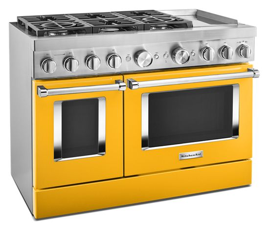 KitchenAid 48'' Smart Commercial-Style Dual Fuel Range with Griddle