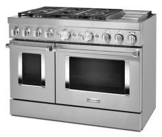 KitchenAid 48'' Smart Commercial-Style Dual Fuel Range with Griddle