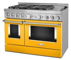KitchenAid 48'' Smart Commercial-Style Gas Range with Griddle