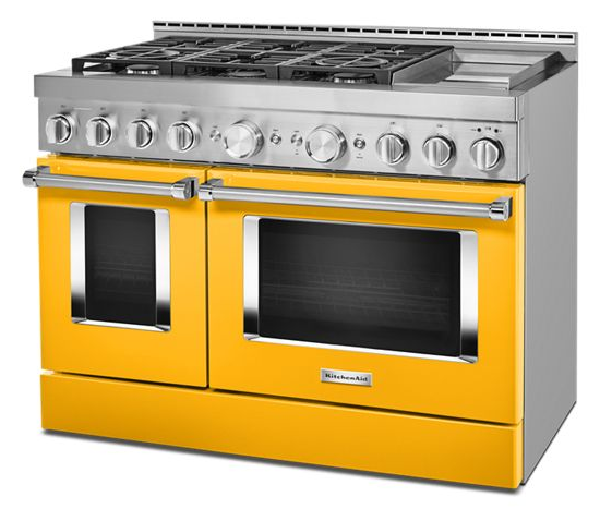 KitchenAid 48'' Smart Commercial-Style Gas Range with Griddle