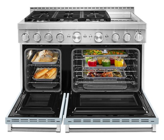 KitchenAid 48'' Smart Commercial-Style Gas Range with Griddle