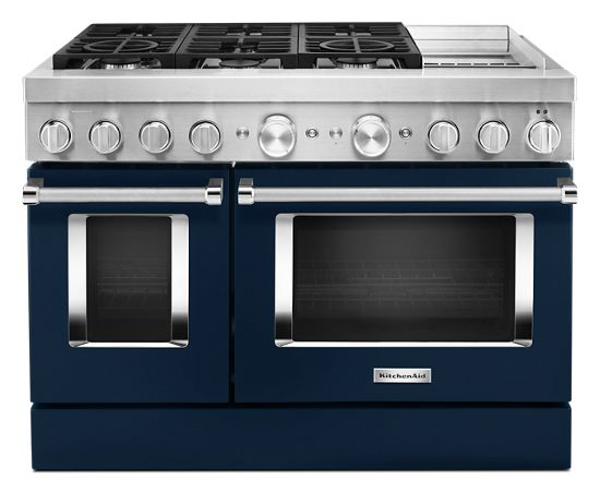 KitchenAid 48'' Smart Commercial-Style Dual Fuel Range with Griddle