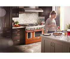 KitchenAid 48'' Smart Commercial-Style Gas Range with Griddle