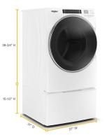 7.4 cu. ft. Front Load Gas Dryer with Steam Cycles