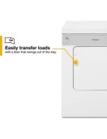 3.4 cu. ft. Compact Front Load Dryer with Flexible Installation